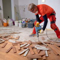 When should you completely replace a hardwood floor?
